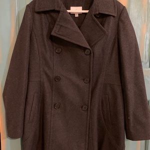 Ruby Finch dark gray pea coat